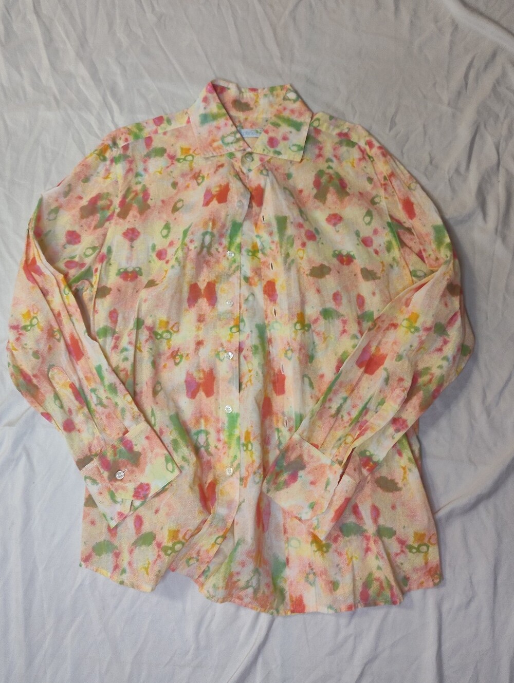 Seaplane Womens Blouse Size Large. Bright And Vibrant Floral.